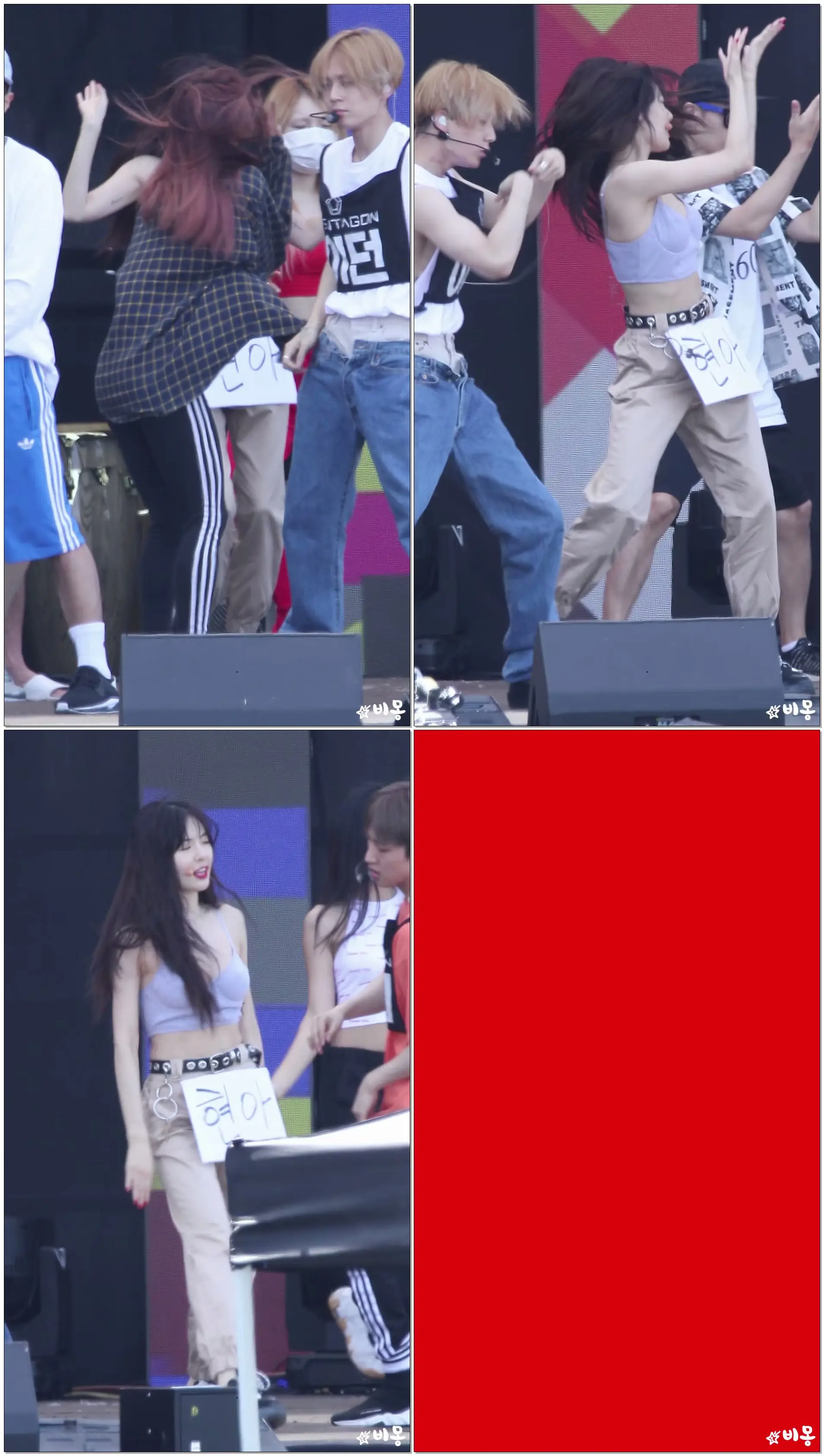 180723 트리플H 현아(HyunA) - Retro Future 사복리허설 Rehearsal [울산썸머페스티벌] HD 직캠 by 비몽