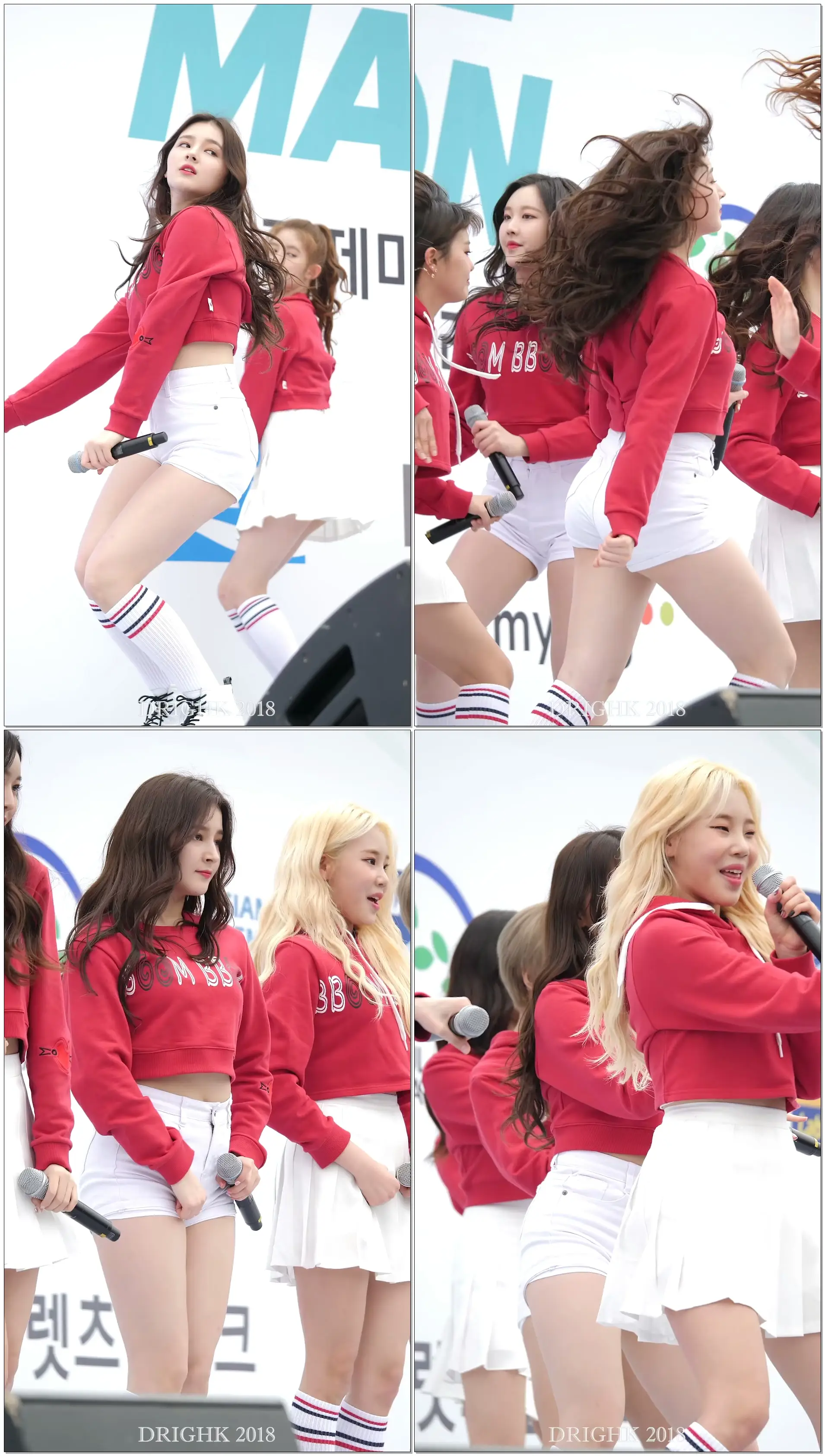 모모랜드(MOMOLAND) 낸시 '뿜뿜' 직캠fancam [180318 서울국제마라톤대회]