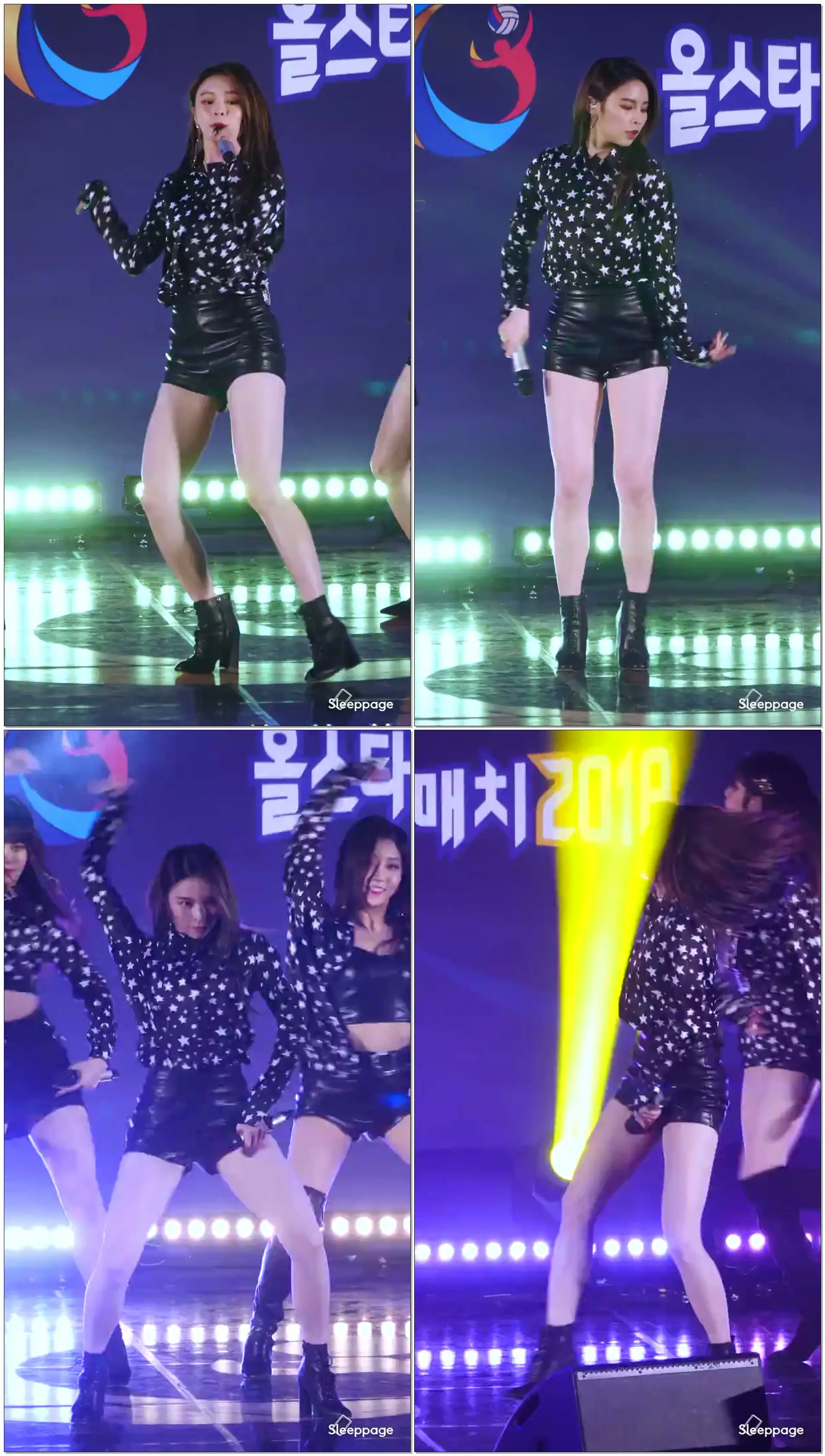 [4K] 180408 씨엘씨 CLC 블랙드레스 BLACK DRESS 엘키 ELKIE @ 한국태국친선배구 By Sleeppage