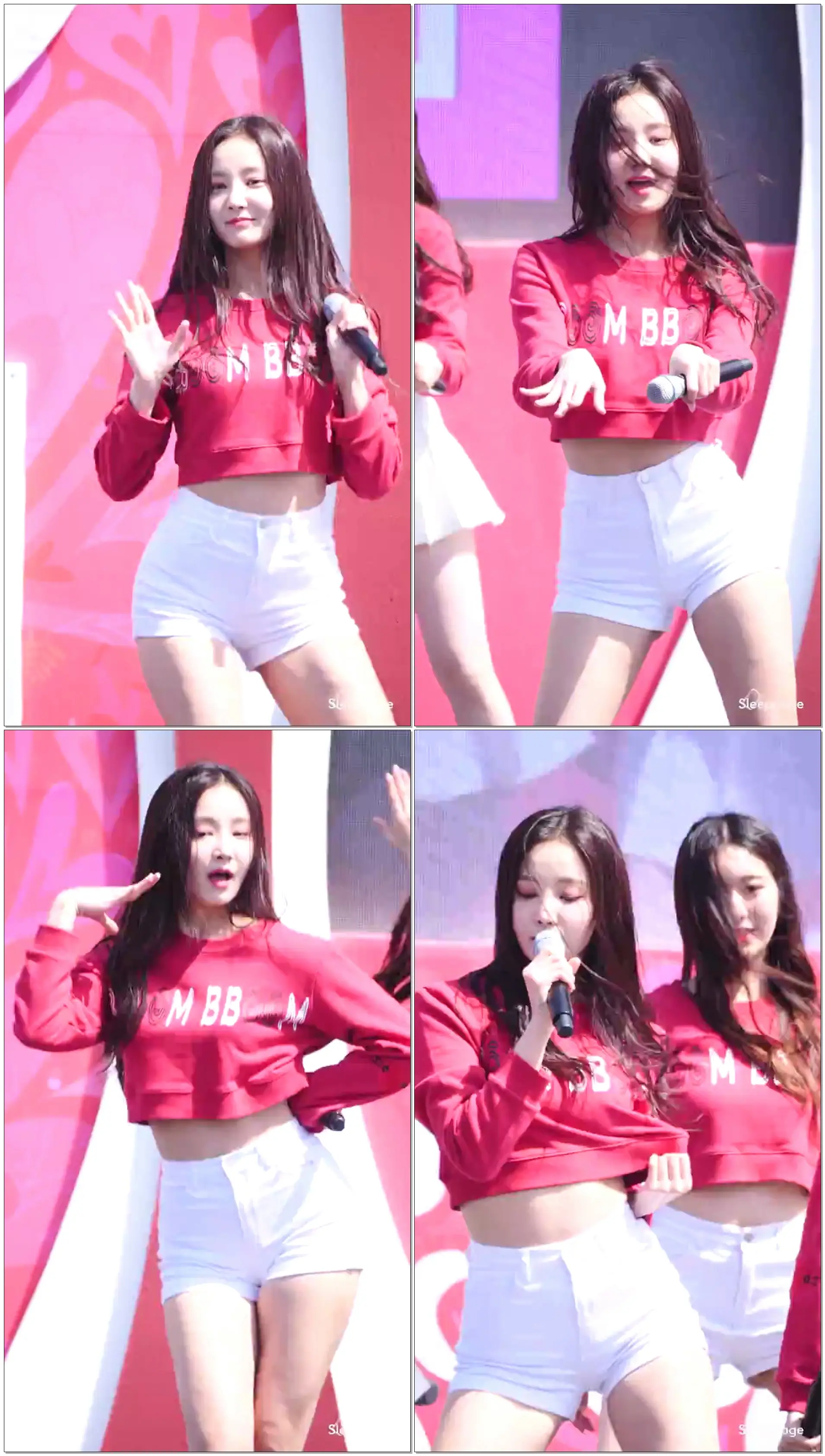 [4K] 180406 모모랜드 MOMOLAND 뿜뿜 BBOOM BBOOM 연우 Yeonwoo @ 1M1원 자선걷기대회 BY Sleeppage