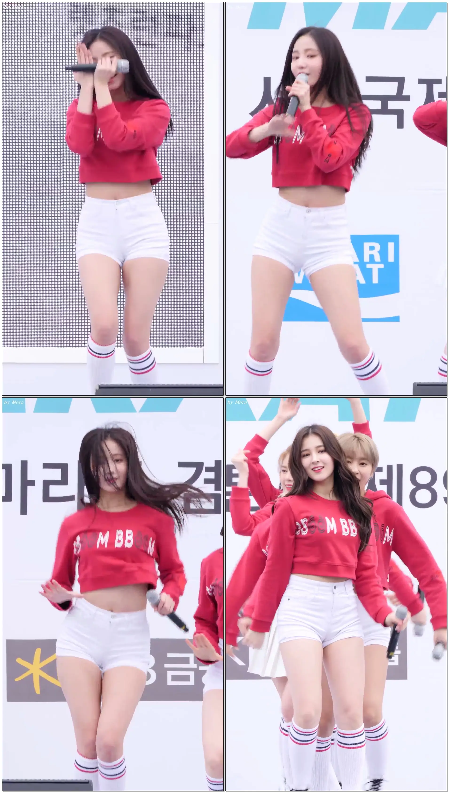 180318 MOMOLAND (모모랜드) - Wonderful love(어마어마해) EDM Ver. [연우] YeonWoo 직캠 Fancam (2018서울국제마라톤) by Mera