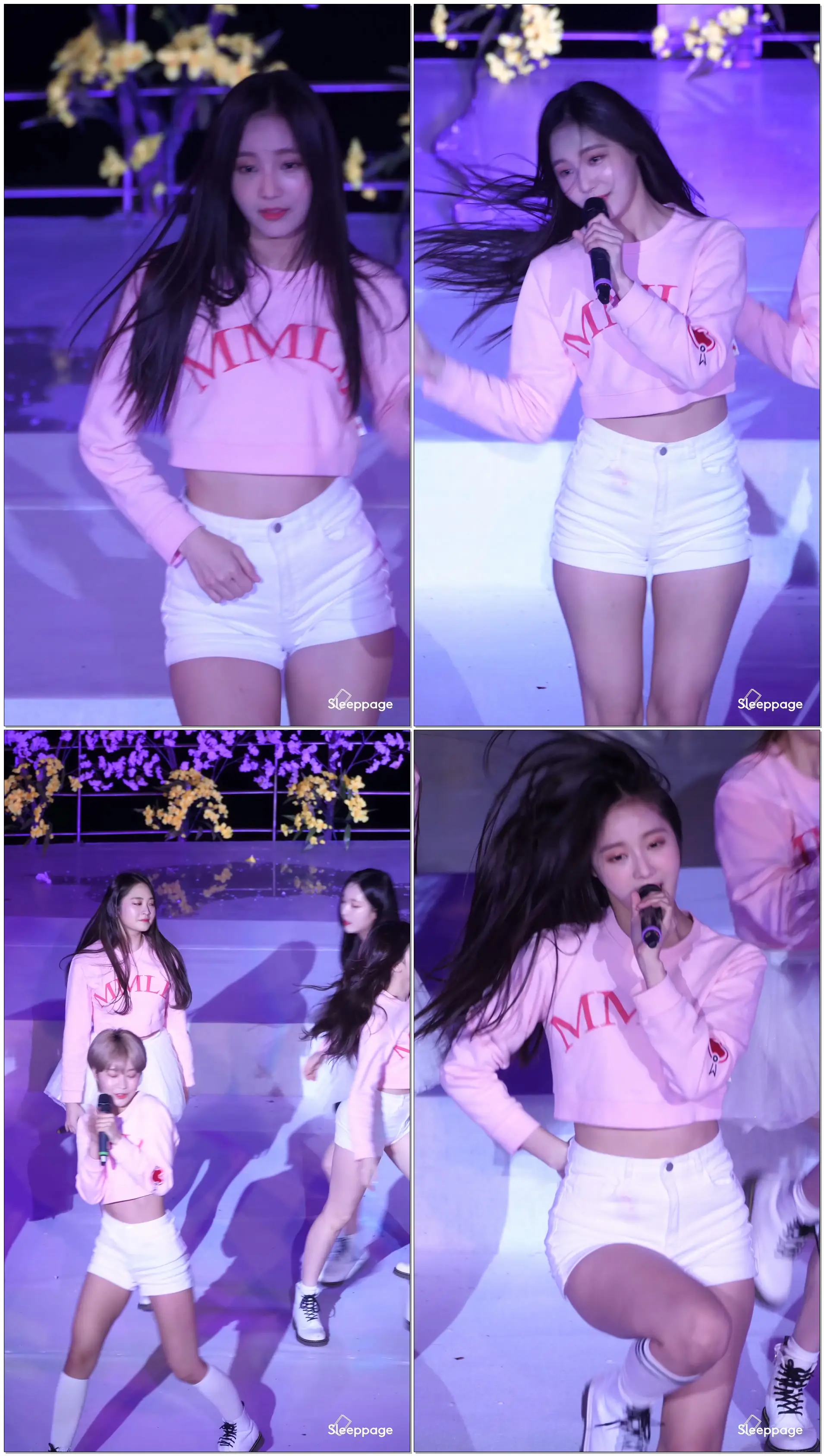 [4K] 180406 모모랜드 MOMOLAND 짠쿵쾅 JJan! Koong! Kwang! 연우 YeonWoo @ 경주벗꽃축제 BY Sleeppage