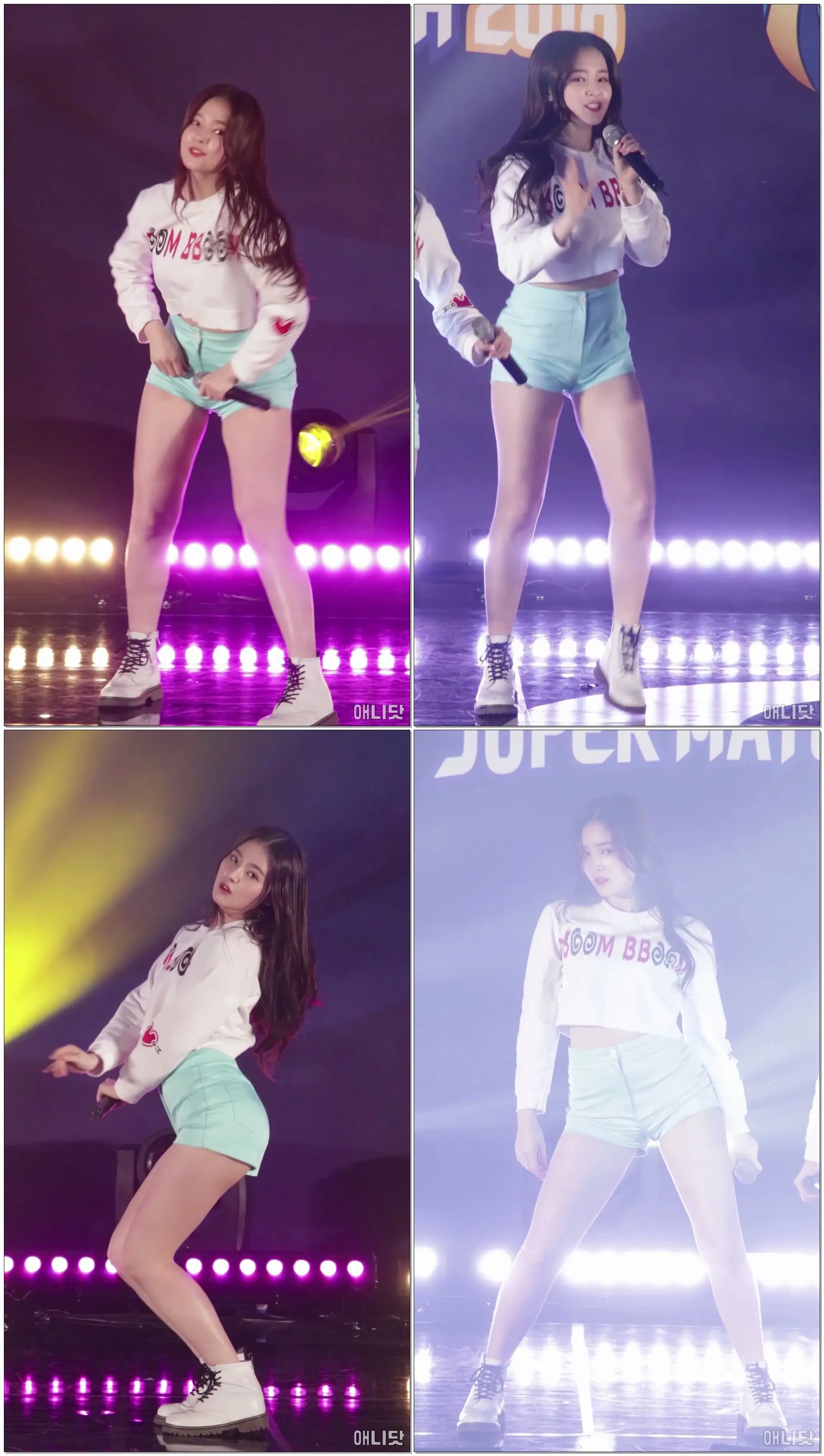 180408 모모랜드 (MOMOLAND) 낸시 직캠 - 뿜뿜 (여자배구 올스타전) By 애니닷