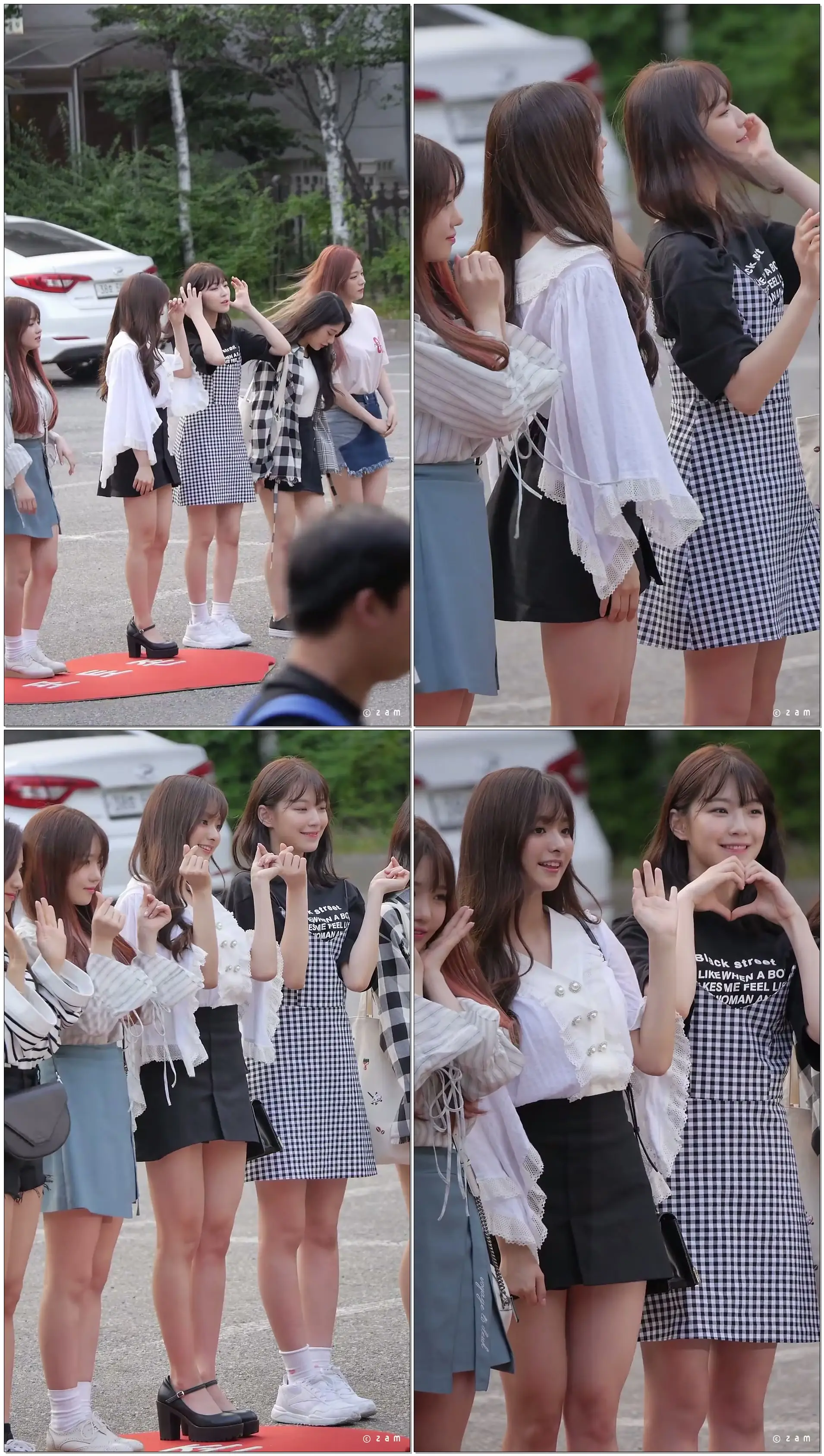180720 프로미스나인 이나경 - 뮤직뱅크 출근길 (KBS신관공개홀) 직캠 fancam by zam