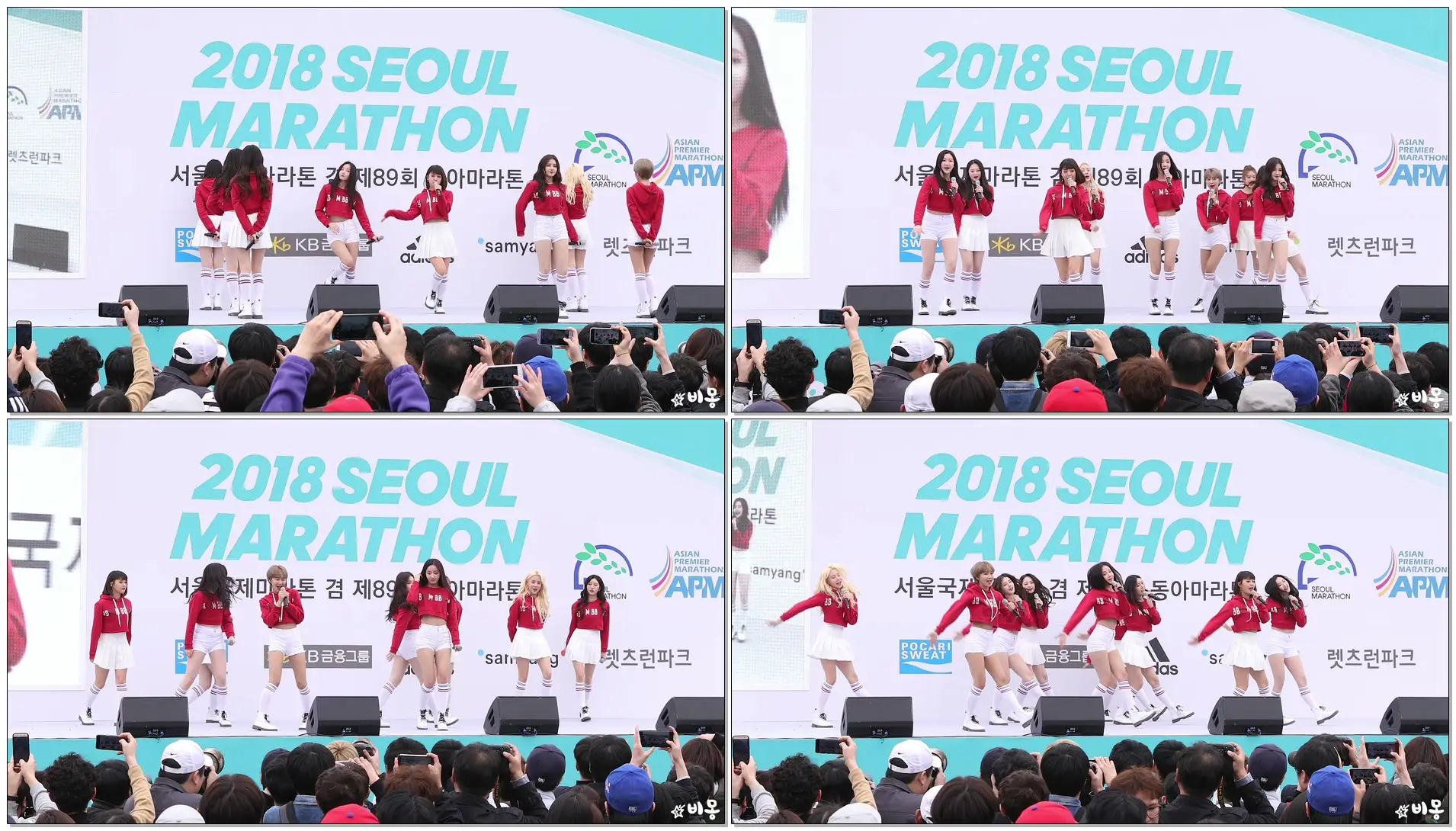180318 모모랜드(MOMOLAND) - 짠쿵쾅 (JJan! Koong! kwang!) [서울국제마라톤대회] 4K 직캠 by 비몽