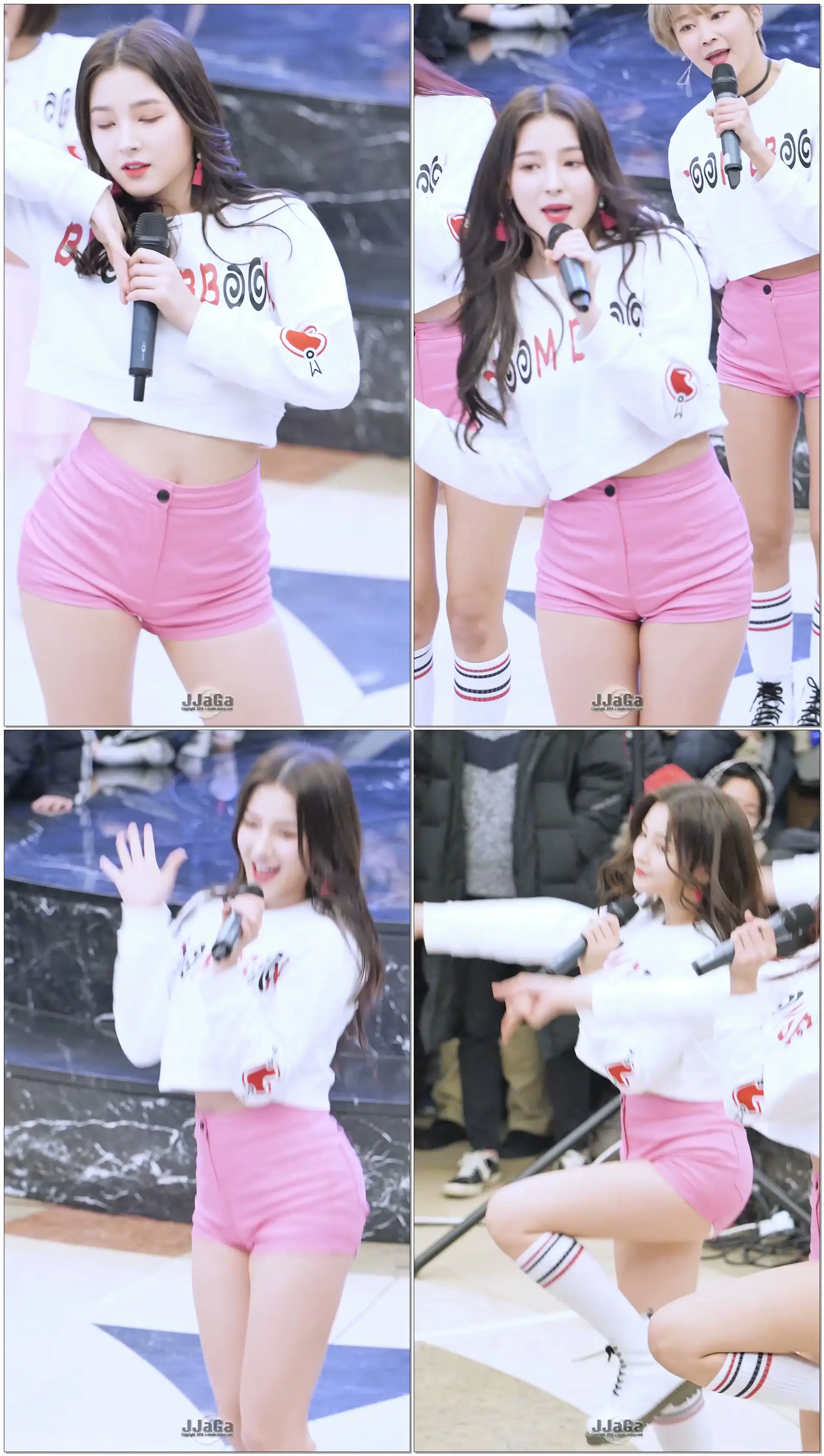 180203 모모랜드 낸시 직캠 (MOMOLAND NANCY) -'짠쿵쾅' (Fancam) By.JJaGa !버스킹 @서현 AK프라자