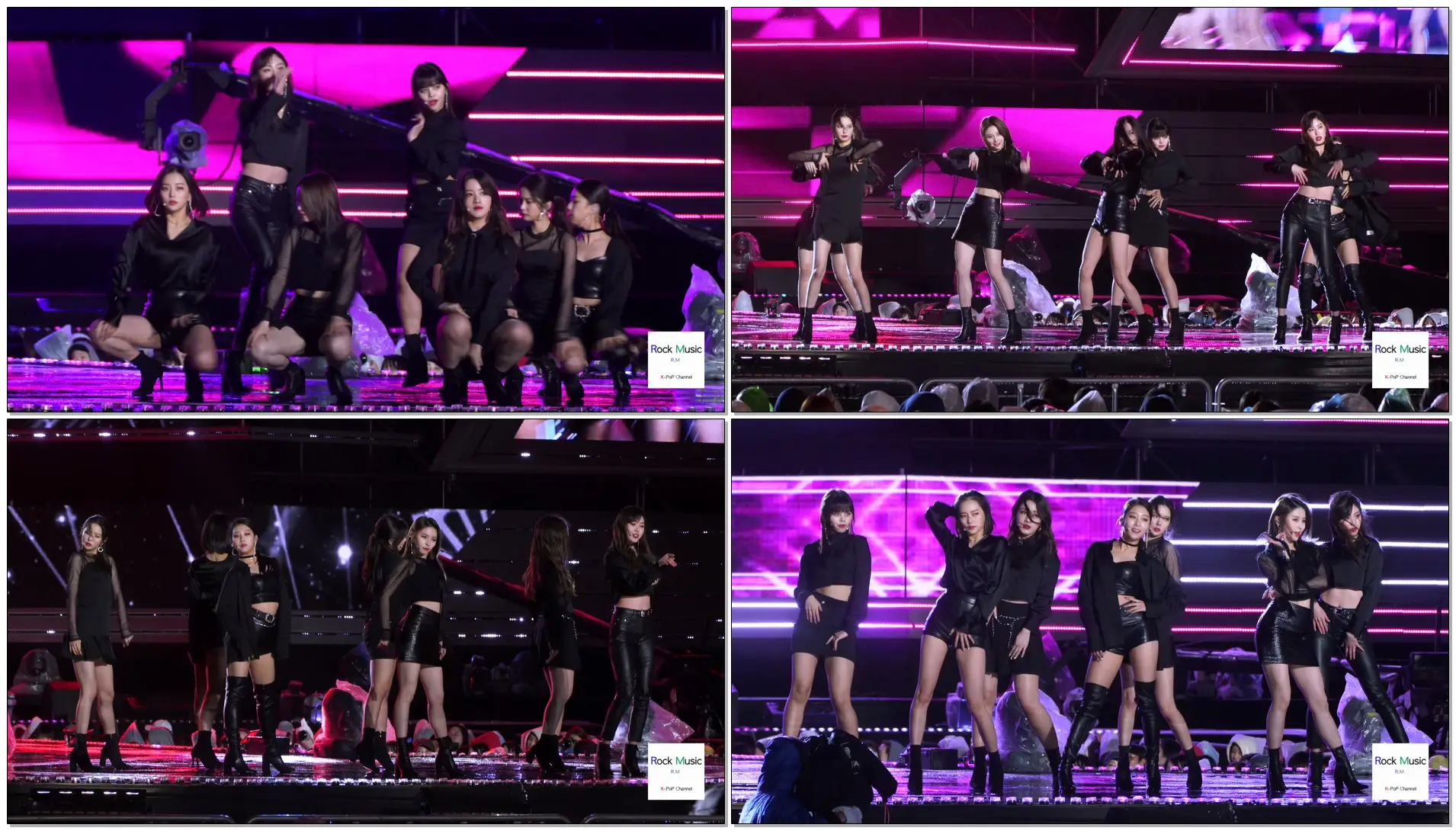 씨엘씨 CLC[4K 직캠]블랙드레스 (black dress),울산쇼챔@180404 락뮤직