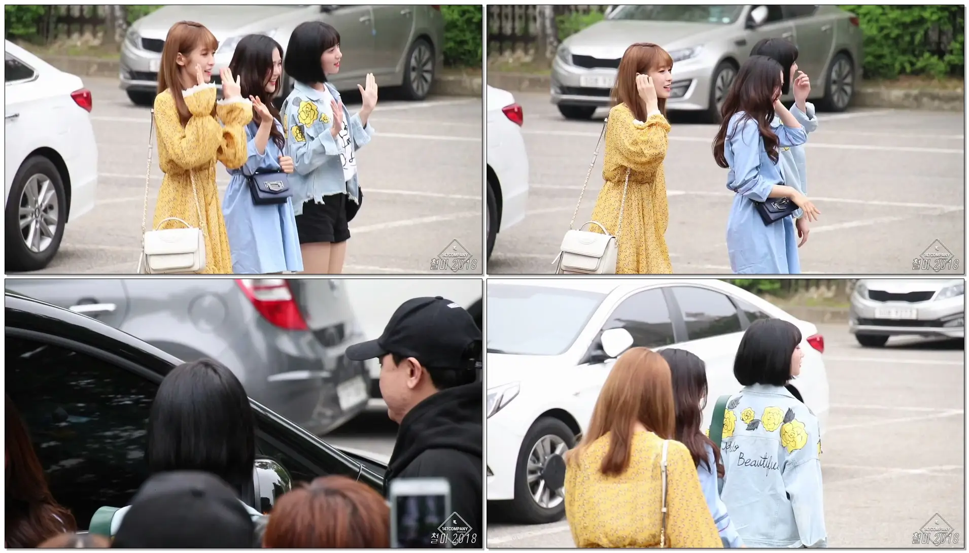 180511 오마이걸 (OH MY GIRL) 전체 출근길 BY 철이 147Company - kbs 뮤직뱅크 신관공개홀(직캠/fancam)