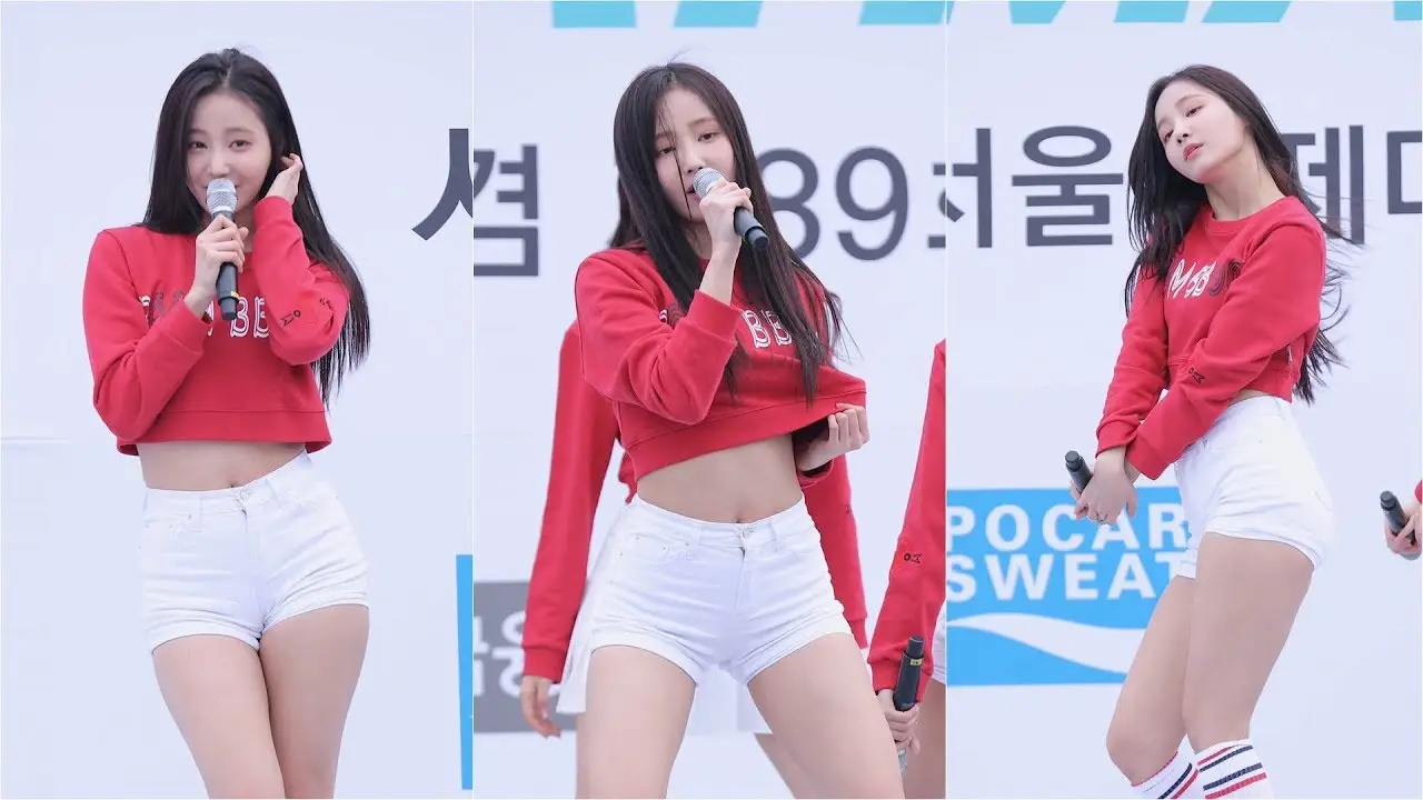 [움짤] 180318 모모랜드(MOMOLAND 연우) @서울국제마라톤축하공연
