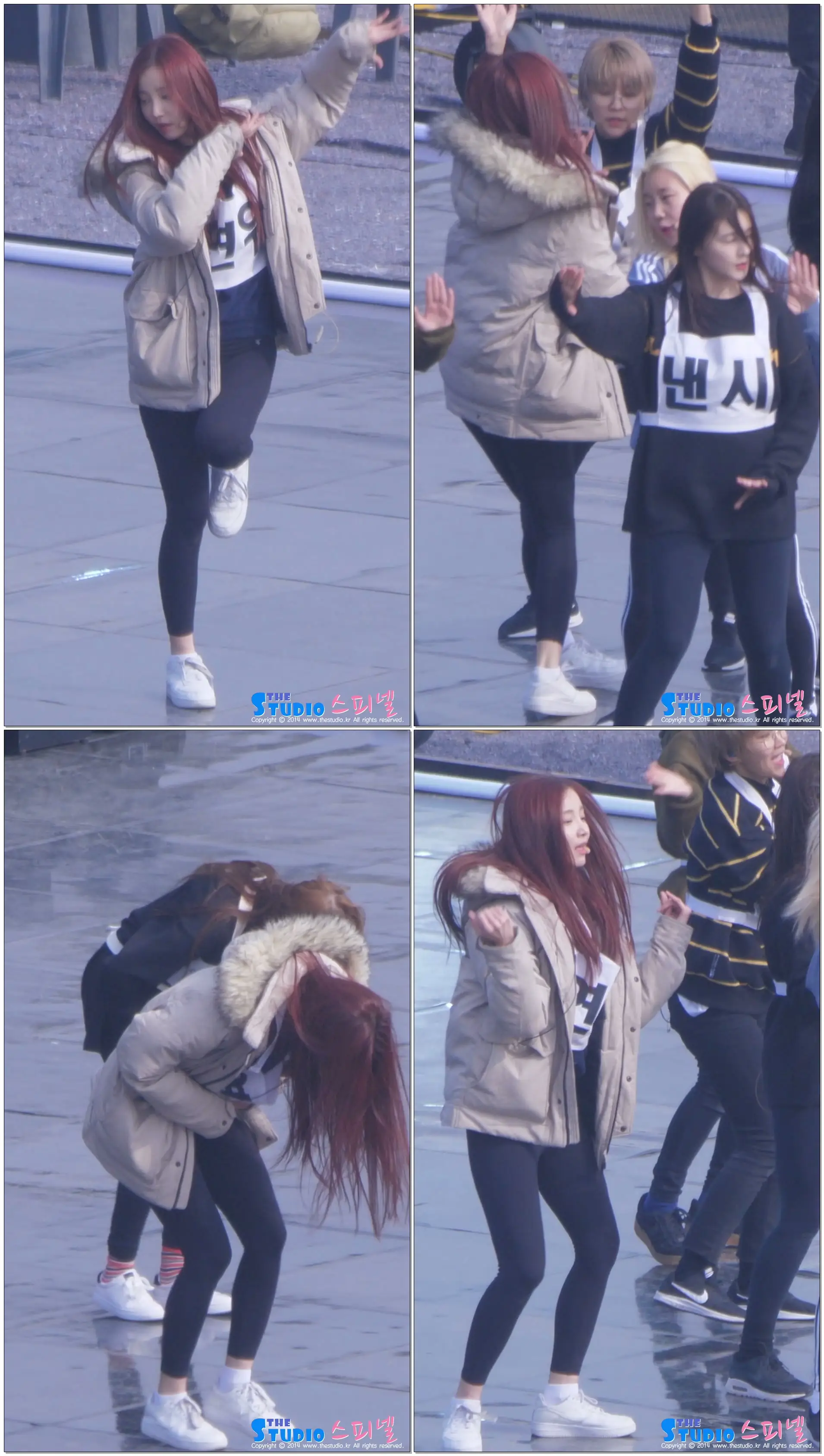 180210 부축받는 모모랜드 연우 '뿜뿜' 사복 리허설 직캠 MOMOLAND Yeonwoo fancam - BBoom BBoom (강릉) by Spinel