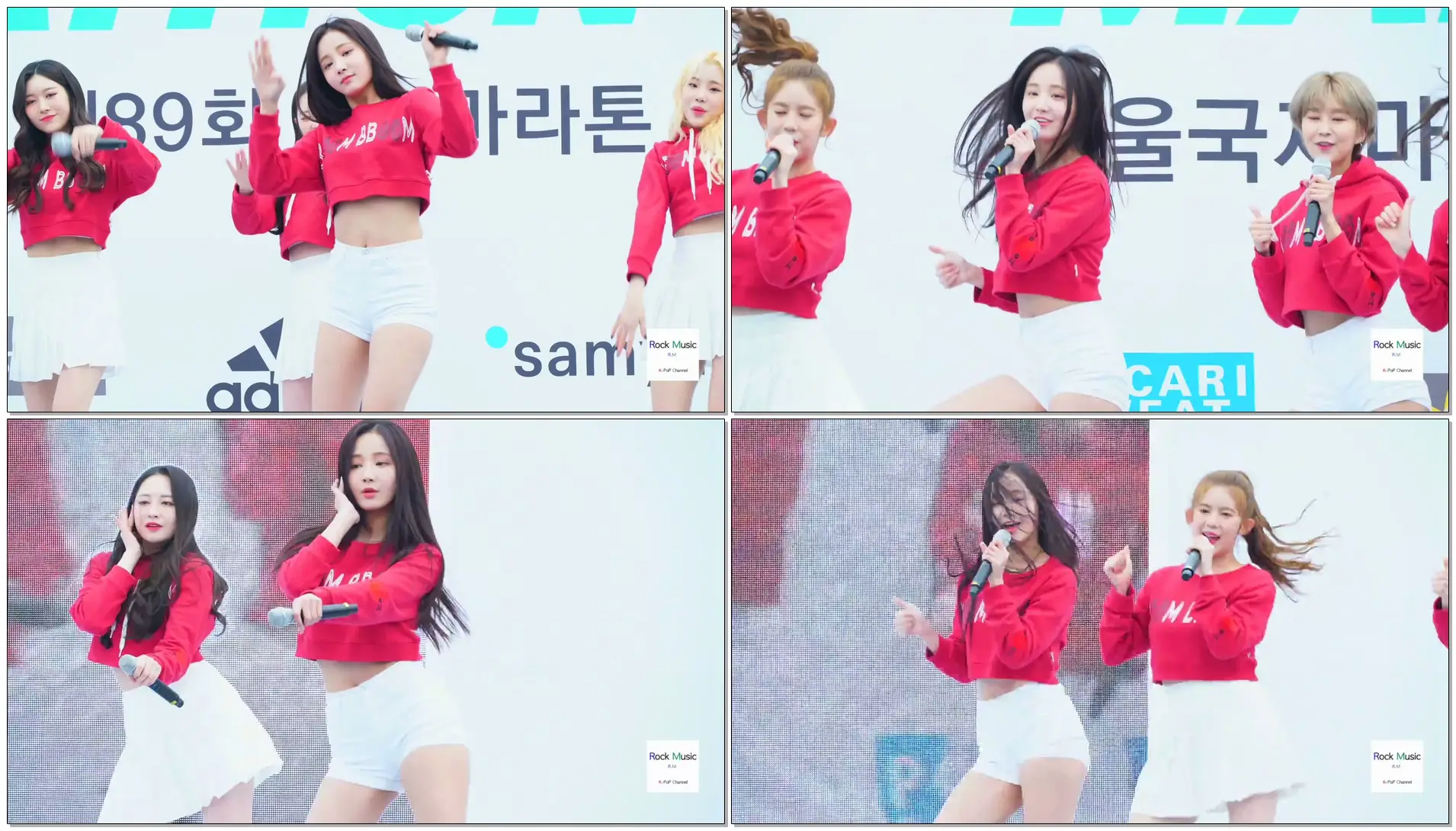모모랜드 연우 (Yeonwoo )[4K 직캠]뿜뿜 BBoom BBoom,서울국제마라톤 after party@180318 락뮤직
