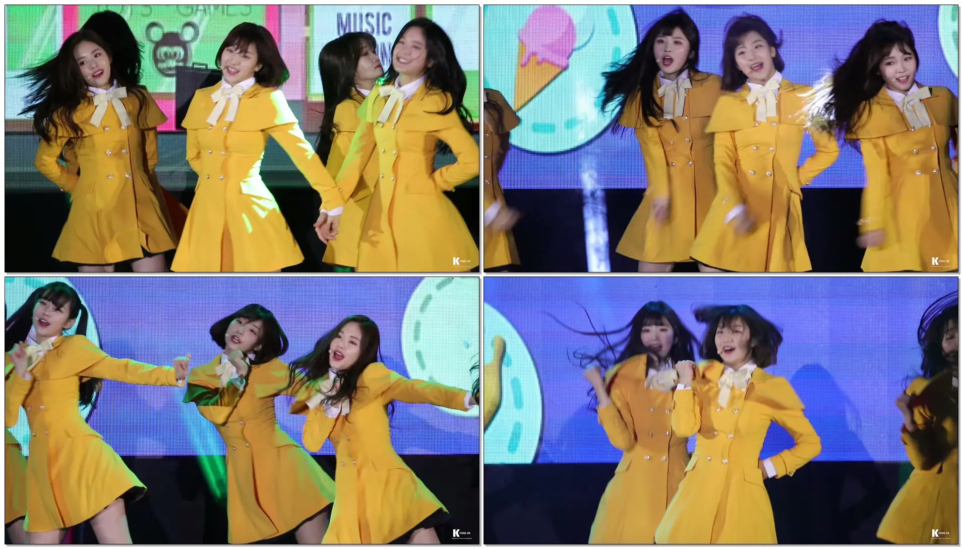 180303 평창 동계 패럴림픽 성화 합화 기념 공개방송 프로미스9 (fromis_9) To heart 새롬 직캠 / fancam