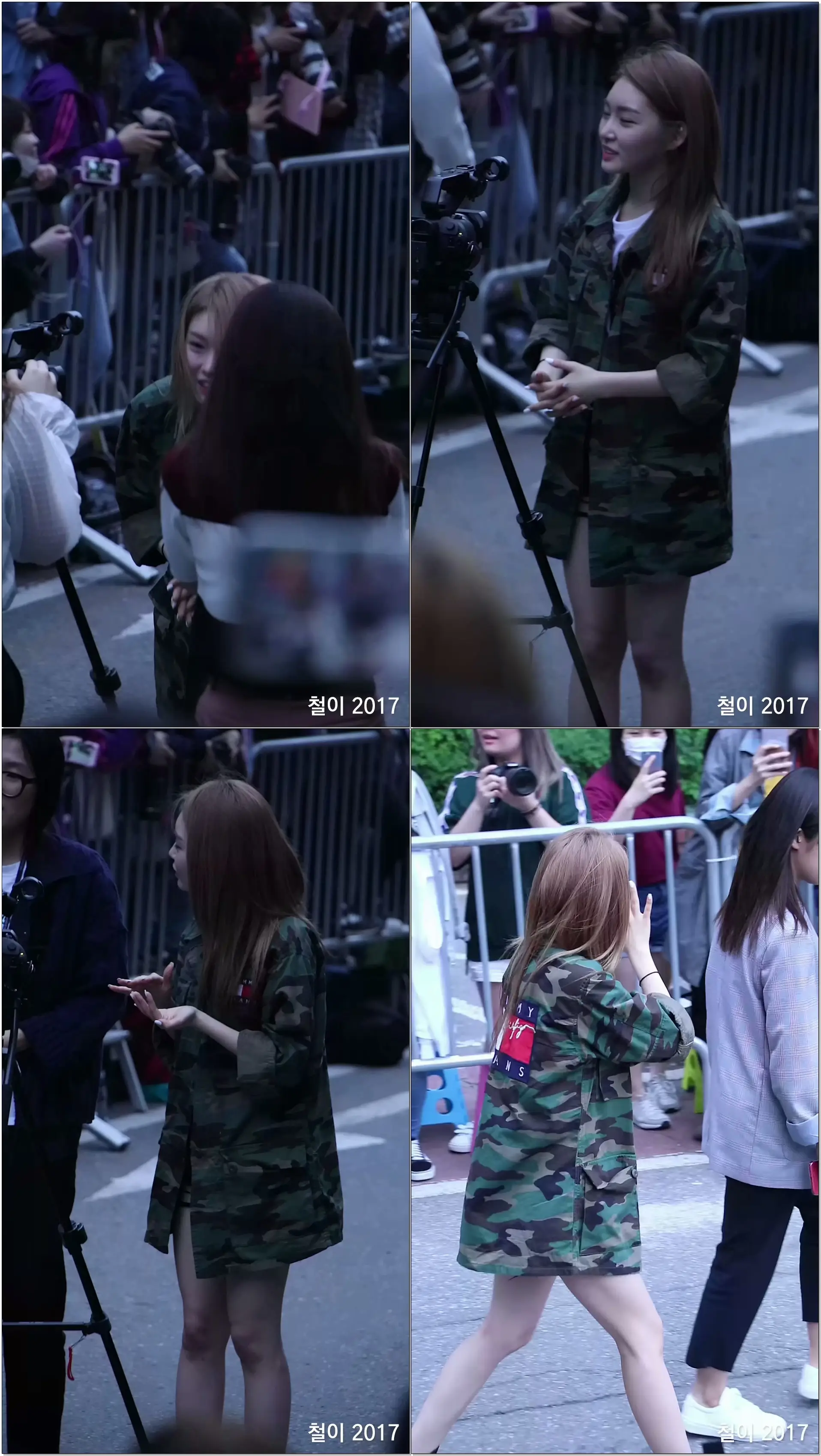 170609 아이오아이 (I.O.I) 김청하 (출근길) BY 철이 - kbs 뮤직뱅크 신관공개홀(직캠/fancam)