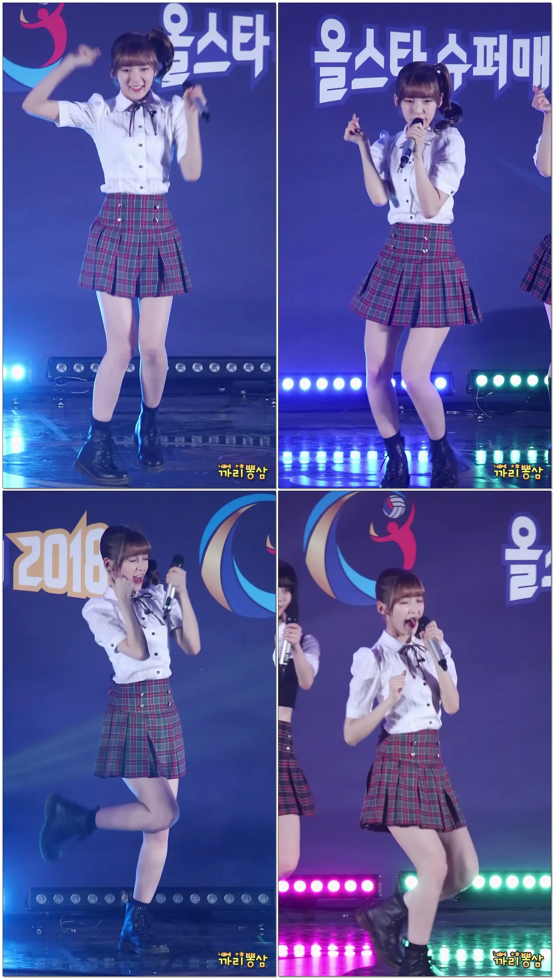 180408 OH MY GIRL 오마이걸 (아린) 반하나 '바나나 알러지 원숭이' [직캠/Fancam] @ 여자배구 올스타 슈퍼매치 by 까리뽕삼