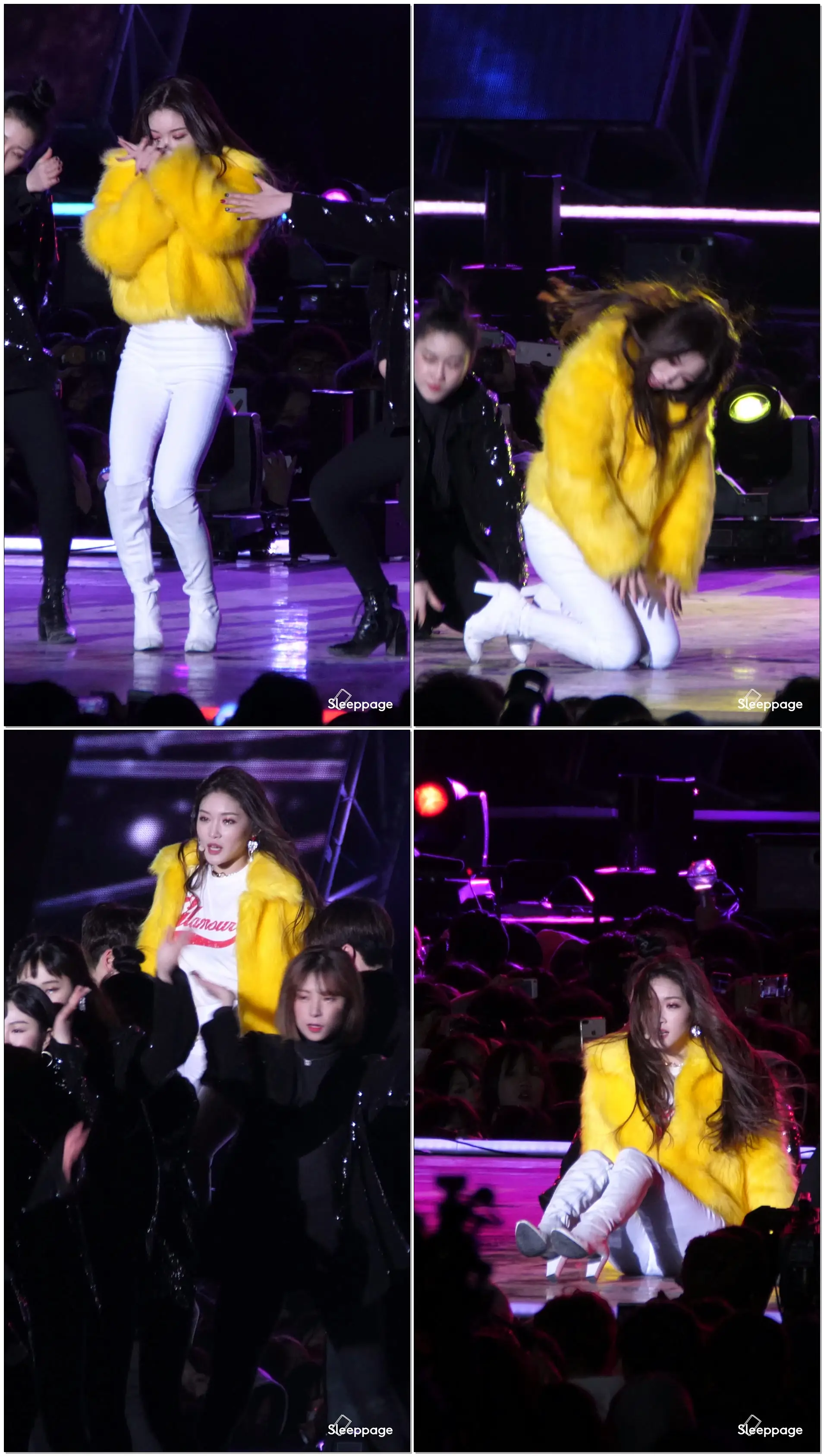 180210 청하 CHUNGHA 롤러코스터 Roller Coaster @ 강릉KPOP월드페스타 By Sleeppage