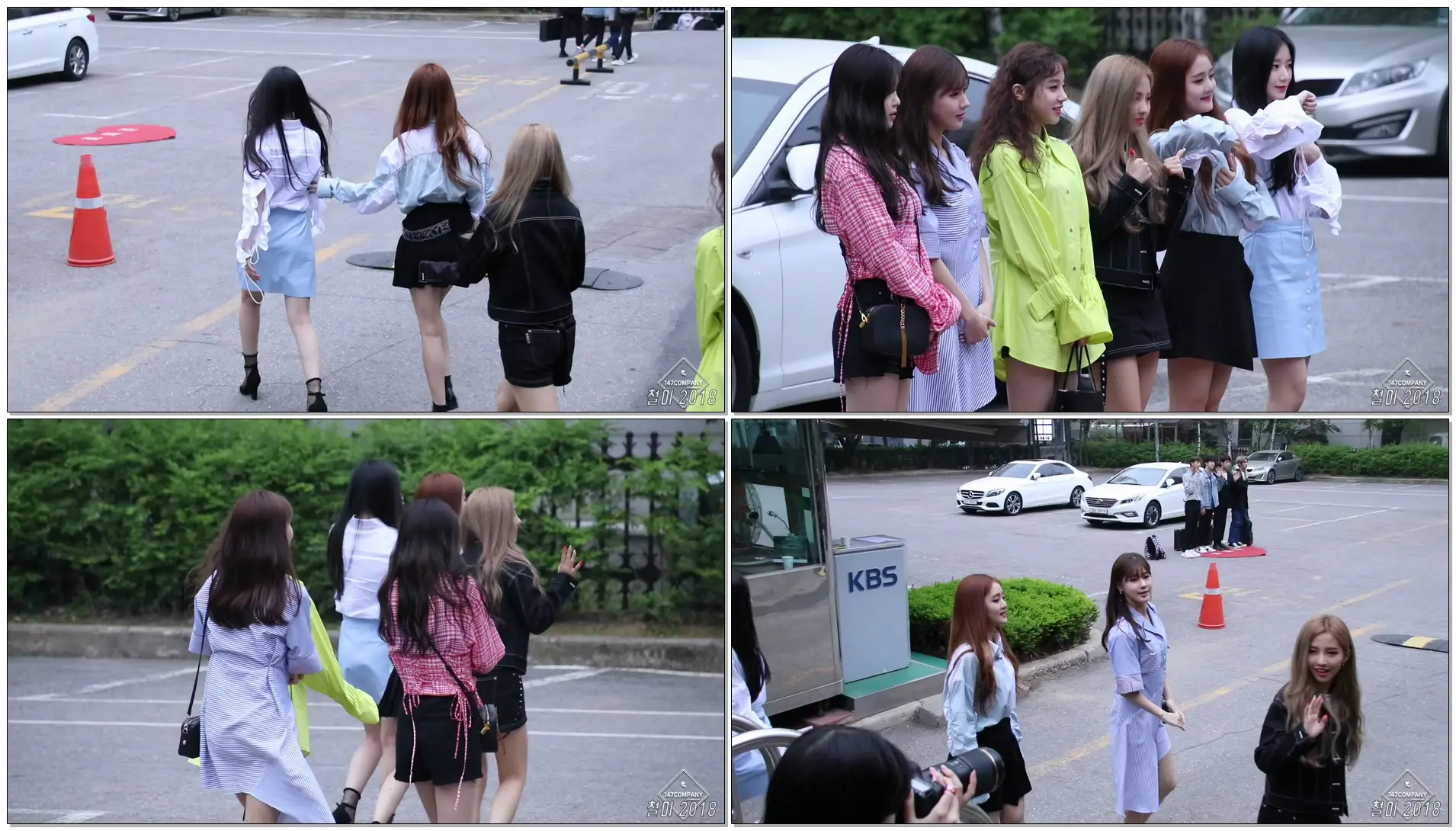 180511 여자아이들 (G_I_DLE) 전체 출근길 BY 철이 147Company - kbs 뮤직뱅크 신관공개홀(직캠/fancam)