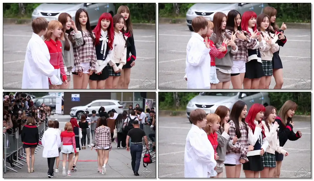 180914 공원소녀 (GWSN) 전체 출근길 BY 철이 147Company - kbs 뮤직뱅크 신관공개홀(직캠/fancam)
