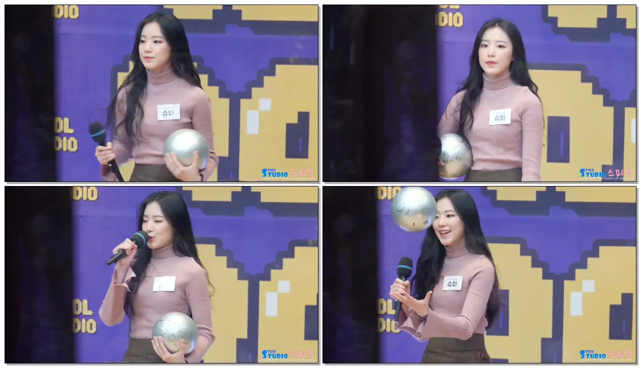 190110 여자아이들 (G)I-DLE 슈화 SHUHUA 질문에 답하기 4K 직캠 @ 아이돌라디오 by Spinel