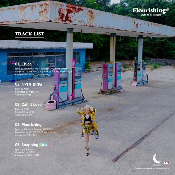 CHUNG HA 4th Mini Album 'Flourishing' Track List #청하 #CHUNGHA #Call_It_Love
