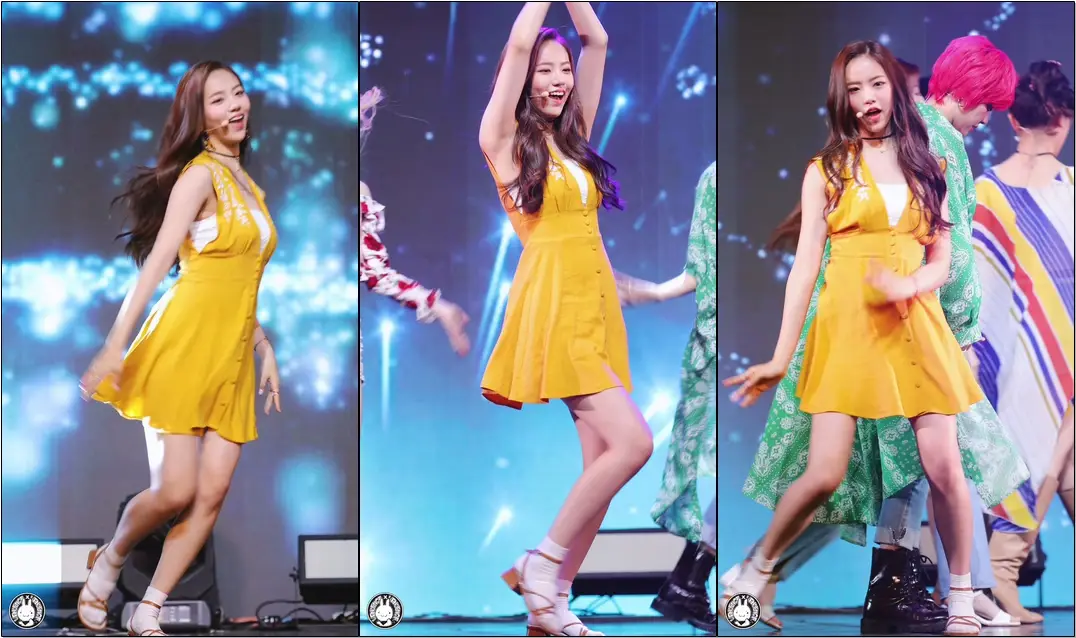 190723 #공원소녀 #레나 #직캠 'Pinky Star(RUN)' #GWSN(#LENA) #Fancam @밤의공원 part three Yes24라이브홀