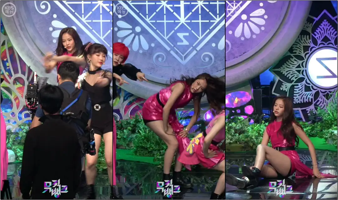 RED-SUN(021) - #공원소녀(#GWSN) #레나 / 190726 뮤직뱅크 #직캠