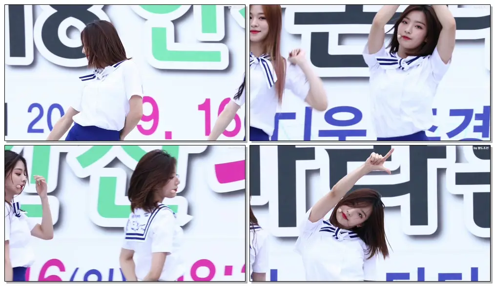 4K 180916 프로미스나인 (Fromis_9) '22세기 소녀' 이새롬 Lee Sae Rom 직캠 Fancam @안산 희망마라톤대회 by 팔도조선