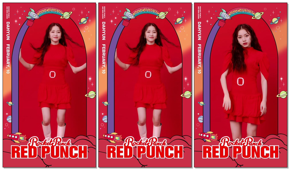 Rocket Punch(#로켓펀치) [Red Punch] Moving Poster #DAHYUN