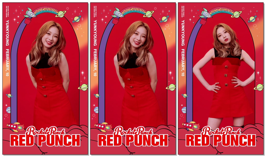 #Rocket Punch(#로켓펀치) [Red Punch] Moving Poster #YUNKYOUNG