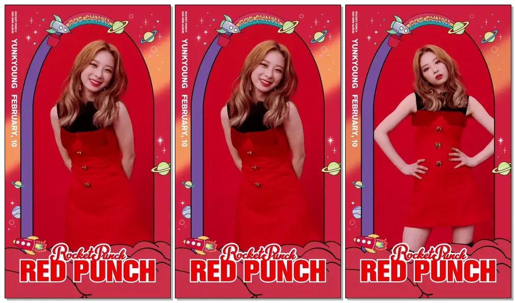 #Rocket Punch(#로켓펀치) [Red Punch] Moving Poster #YUNKYOUNG