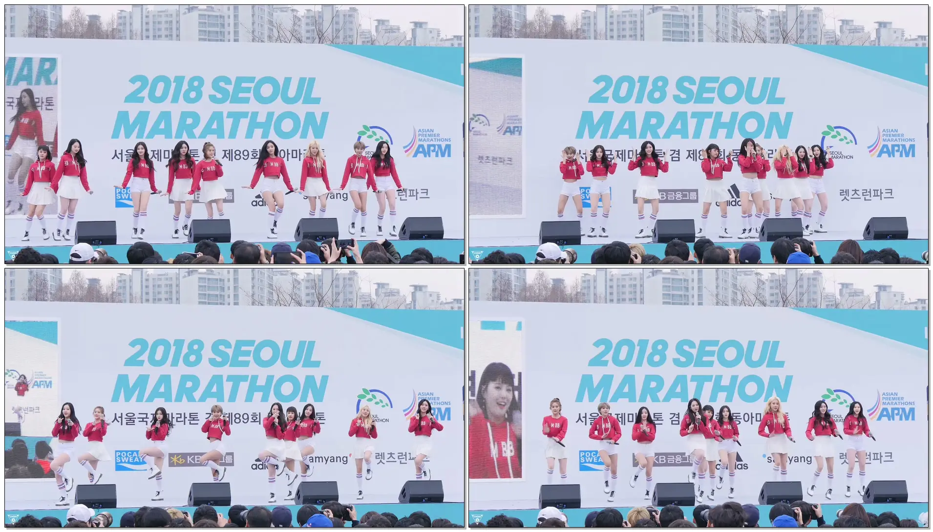 [4K] 180318 모모랜드 직캠 (MOMOLAND) - 꼼짝마 @서울국제마라톤 AFTER PARTY(잠실종합운동장)/Fancam By 쵸리(Chori)