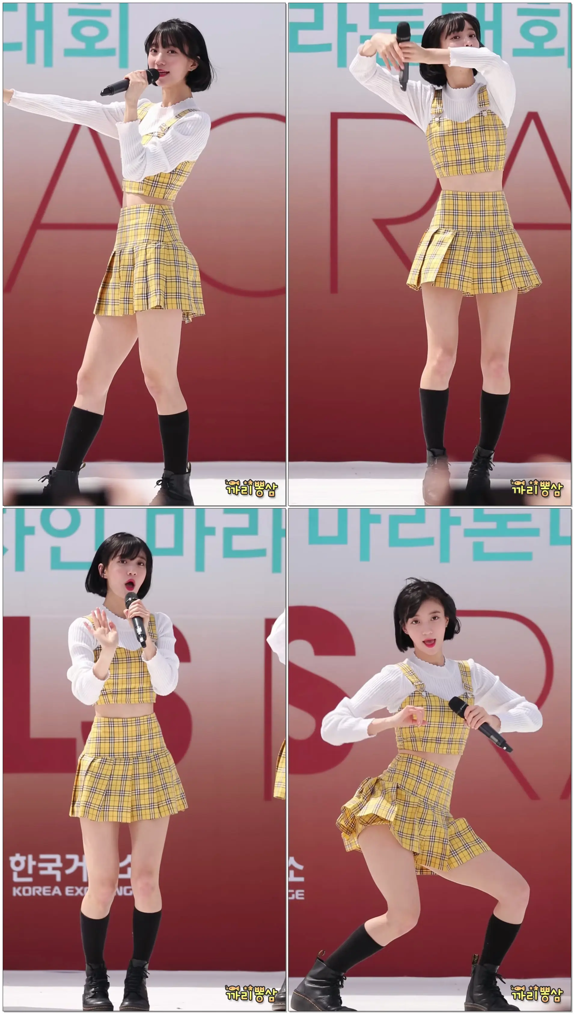 180407 OH MY GIRL 오마이걸 (비니) 반하나 '바나나 알러지 원숭이' [직캠/Fancam] @ 여의도 불스레이스 축하공연 by 까리뽕삼