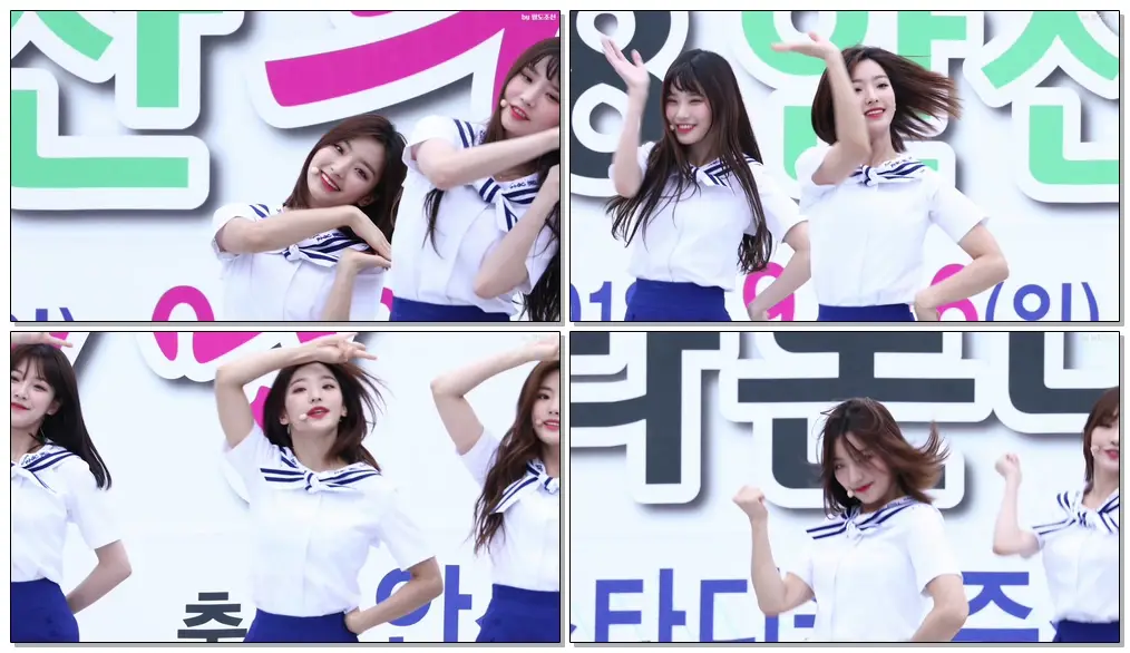 4K 180916 프로미스나인 (Fromis_9) 'To Heart' 이새롬 Lee Sae Rom 직캠 Fancam @안산 희망마라톤대회 by 팔도조선
