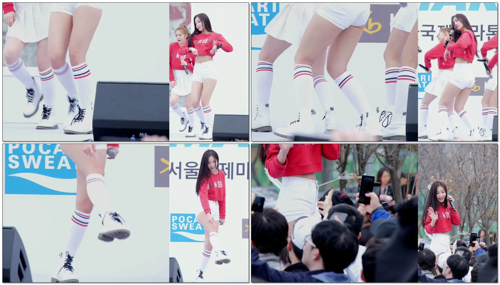 신발끈이 풀린 연우 YEONWOO _ 모모랜드 MOMOLAND _ 뿜뿜 BBoom BBoom 중에서 _ 서울국제마라톤 _ 잠실종합운동장