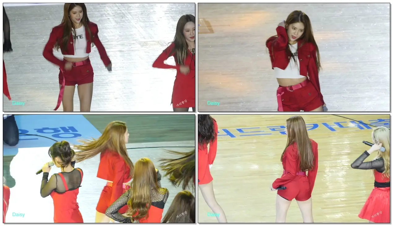 [4K] MOMOLAND 모모랜드 Daisy 데이지 BAAM 베엠 뿜뿜 '여자프로농구 올스타전' 축하공연 190106 직캠/Fancam by 까리뽕삼