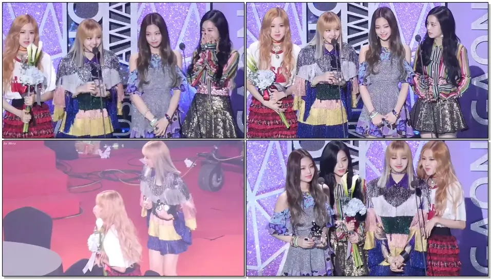 170222 블랙핑크 (BLACKPINK) 음원부문 11월 ,12월빅뱅 리사,제니수상소감 [전체] 직캠 Fancam (2016 가온차트어워드) by Mera