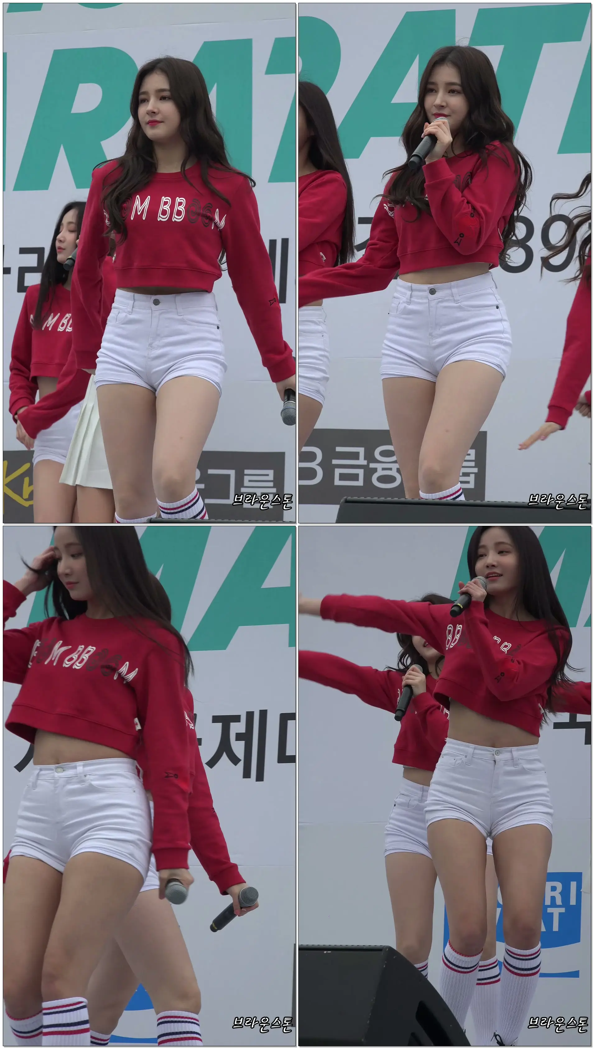 180318 모모랜드(MOMOLAND 낸시) 짠쿵쾅 (JJan! Koong! kwang!) @서울국제마라톤축하공연 (잠실종합운동장광장무대) 직캠 FANCAM