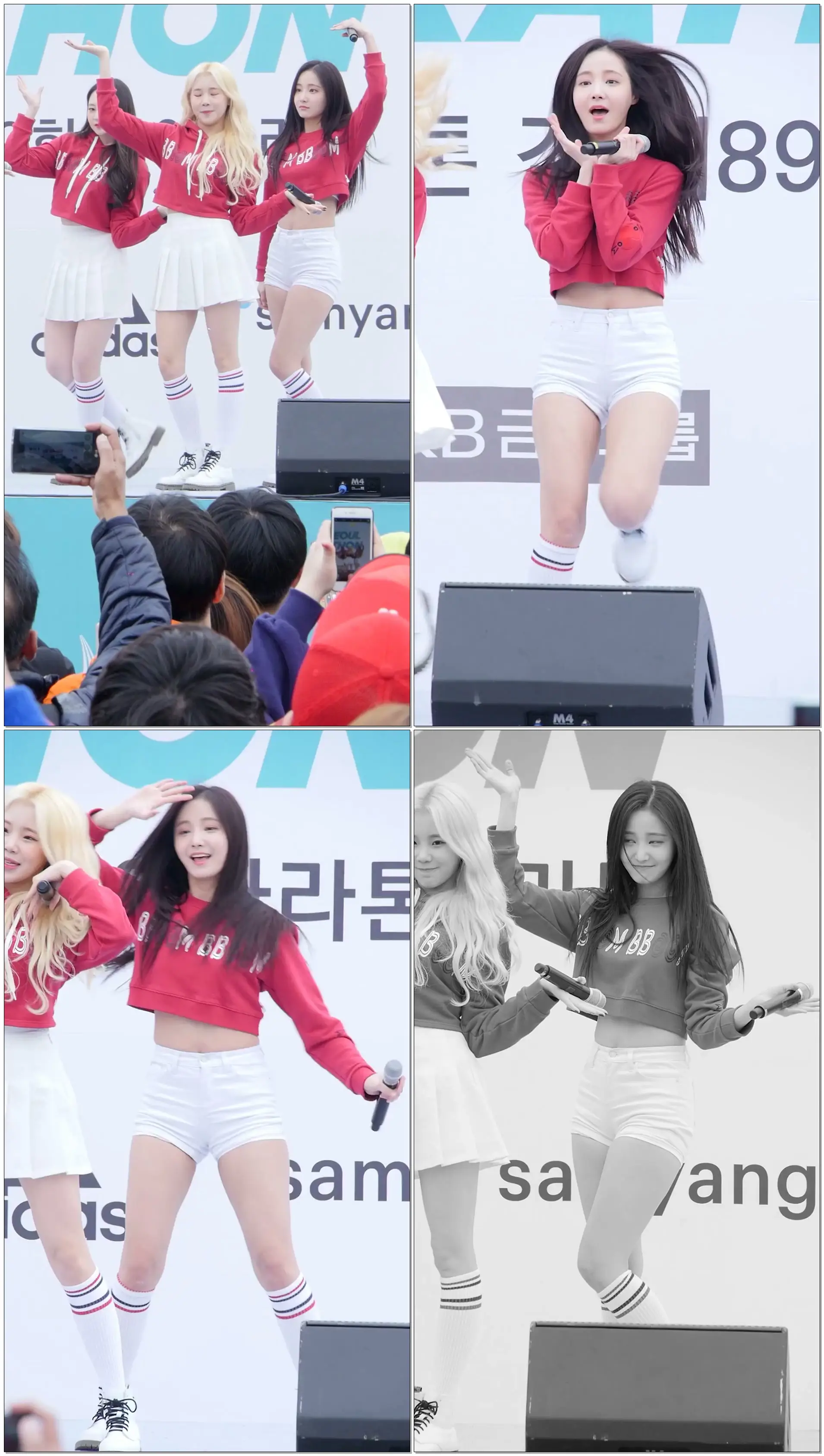 연우 YEONWOO 안무 실수 후 귀여운 표정 _ 세로캠 _ 모모랜드 MOMOLAND _ 꼼짝마 Freeze _ 서울국제마라톤 _ 잠실종합운동장