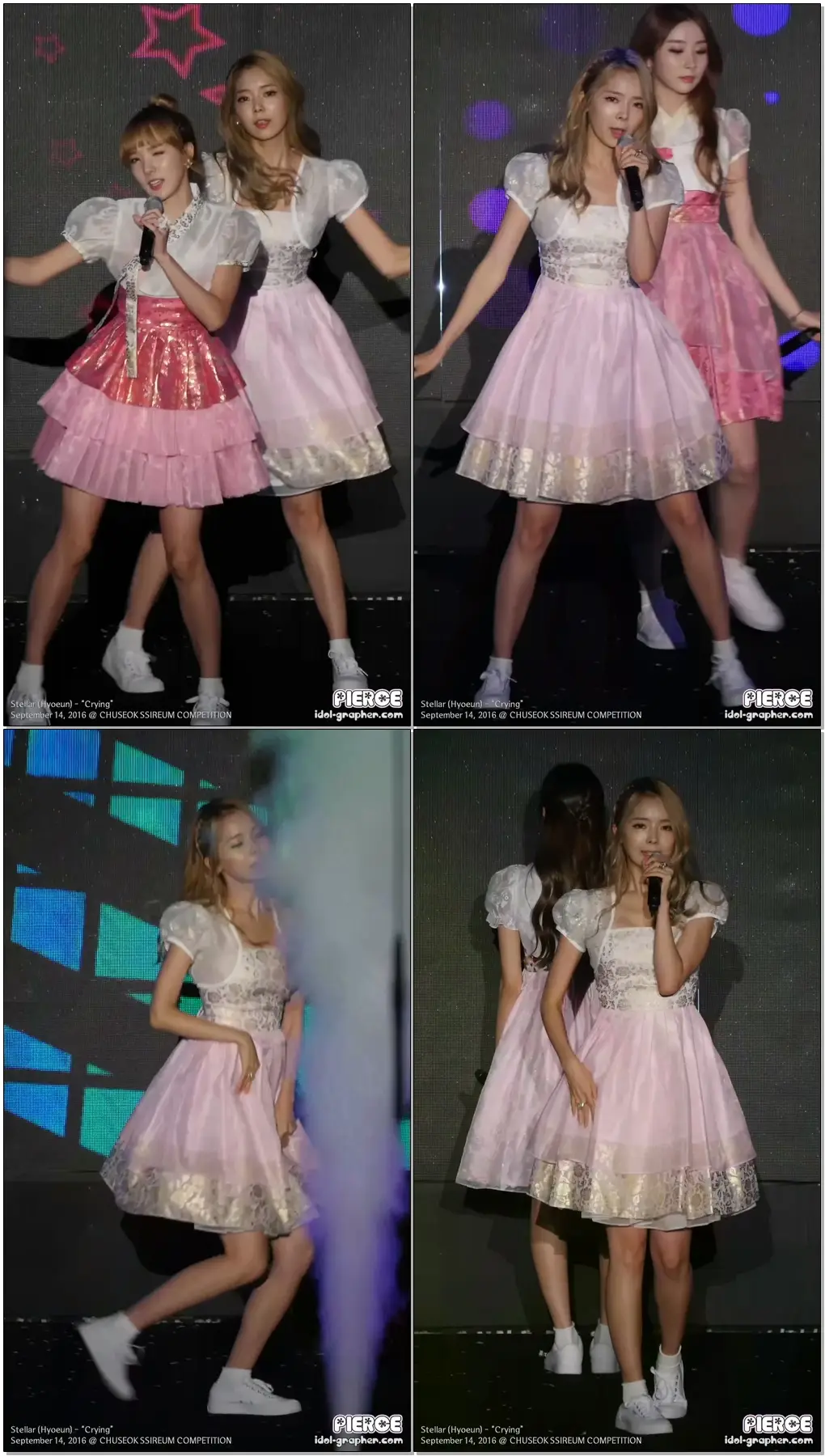 [160914] 스텔라 Stellar (효은 Hyoeun) - 펑펑울었어 Crying (추석씨름장사대회, 한복 의상) 직캠/Fancam by PIERCE