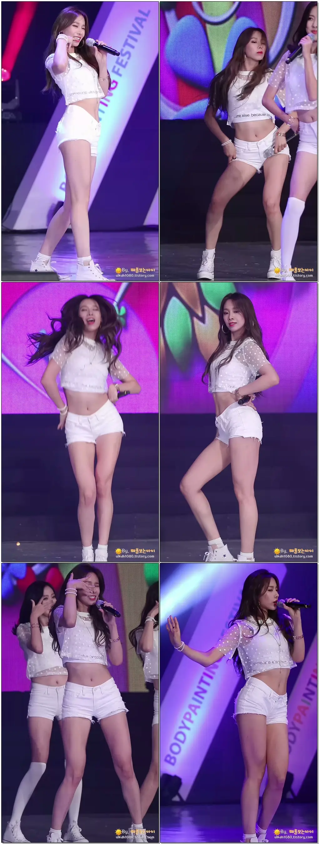 160828 베스티 - 두근두근 유지직캠 대구 국제바디페인팅 페스티발 by 해를보는아이