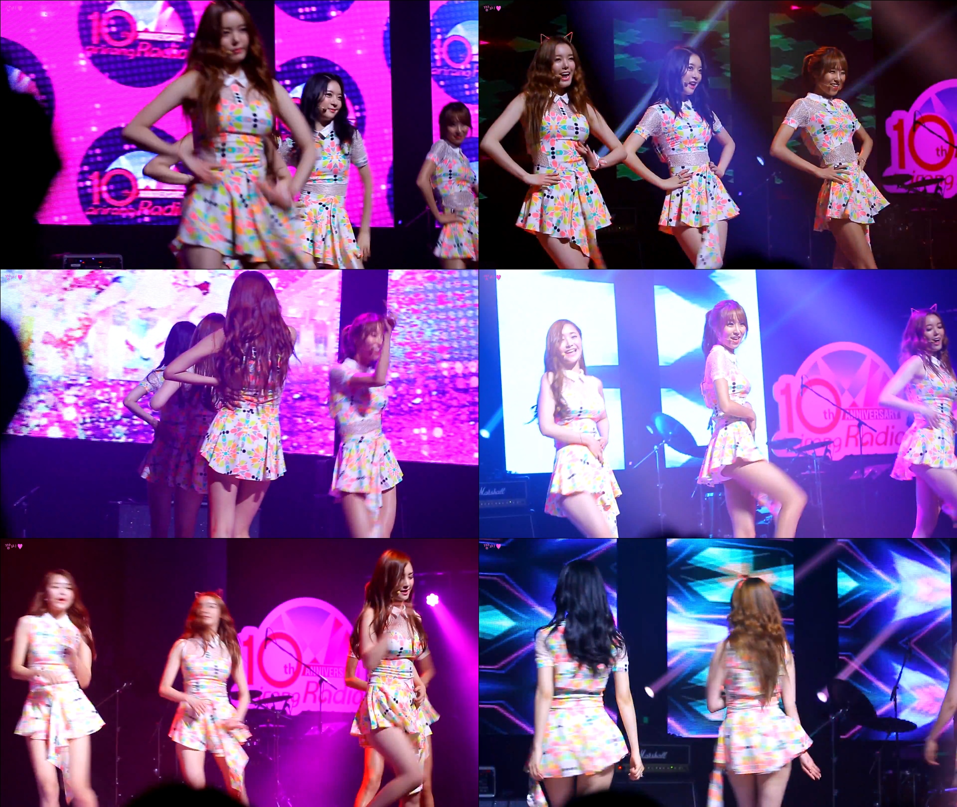 130821 달샤벳 아리랑라디오 콘서트 직캠 by Kibon2000